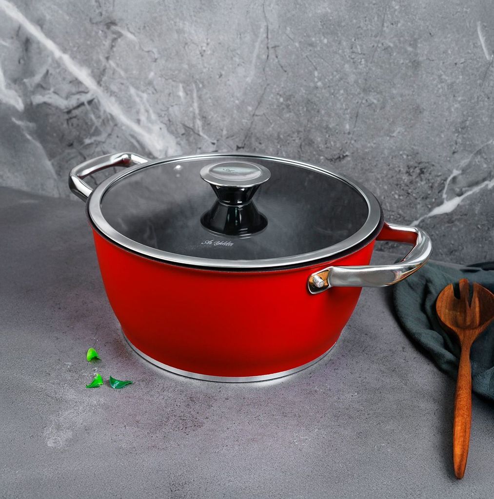 Hermia Concept, 55TNC016108, Pot, Rot, 100 % ALUMINIUM, 20 x 10 cm