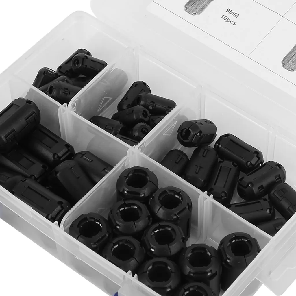 Kit 50 Nuclei Ferrite Anti-Interferenza per Camper e Sistemi Audio
