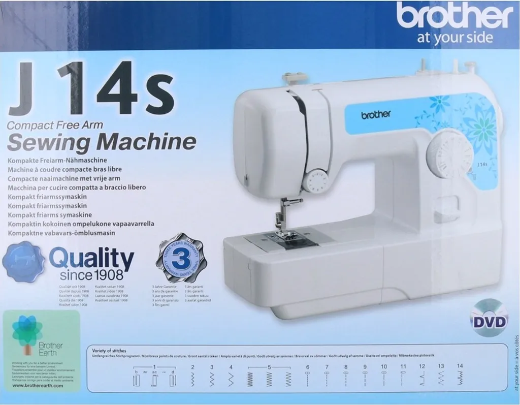 Machine à coudre Brother J14S : finissez vos ourlets sans difficulté