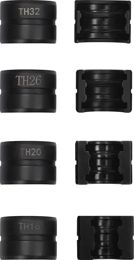 Offerta Set 4 Ganasce TH 16/20/26/32 per Presse Tubi - Acciaio Cr45