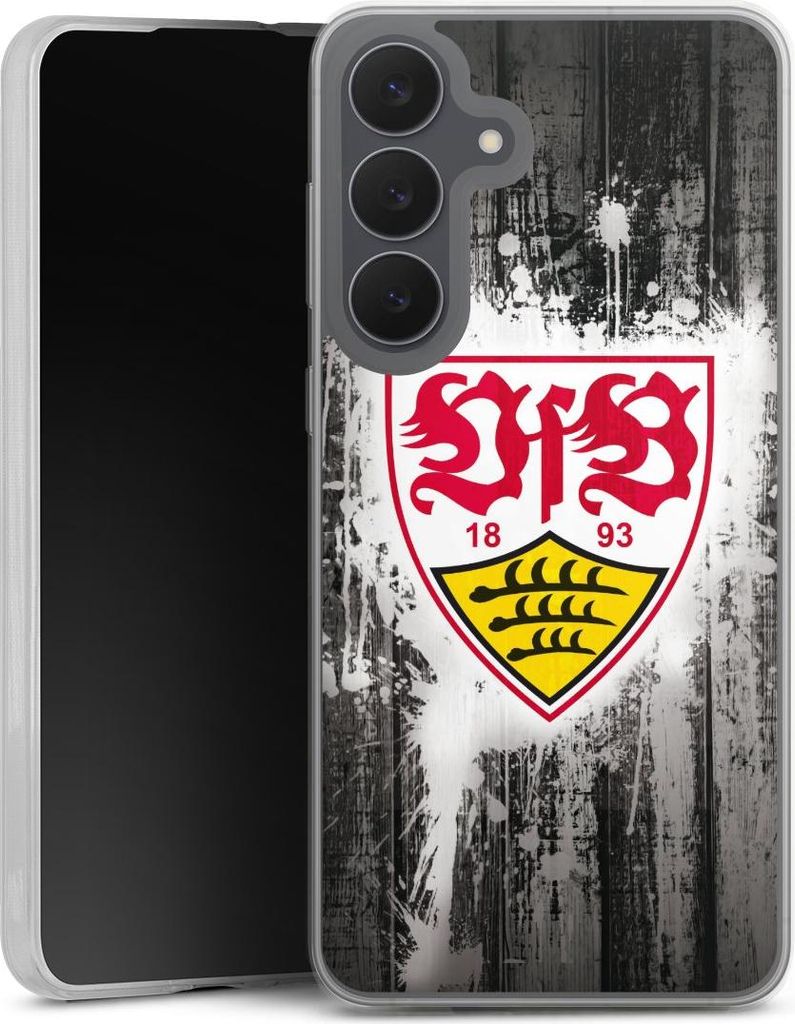 DeinDesign Slim Hülle für Samsung Galaxy S25 FE Silikon Case Ultra Dünn Handyhülle Bundesliga Offizielles Lizenzprodukt VfB Stuttgart