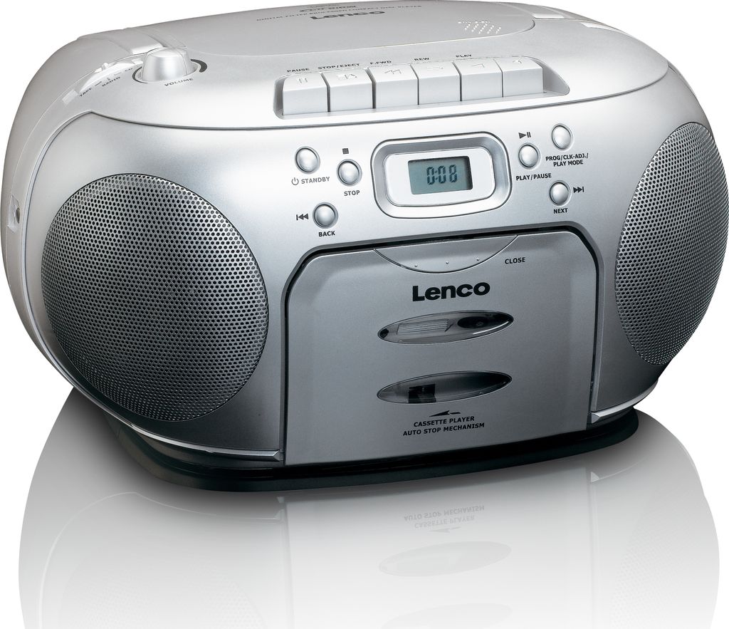 Lenco SCD-420 - Ghettoblaster - Srebrny Zdjęcie produktu 5