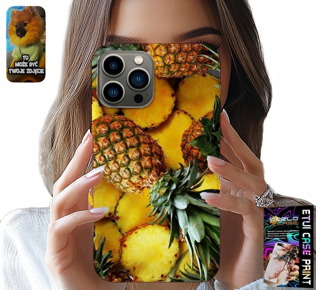 Fall Für Iphone 13 Pro - Ananas Obst Fall + Glas