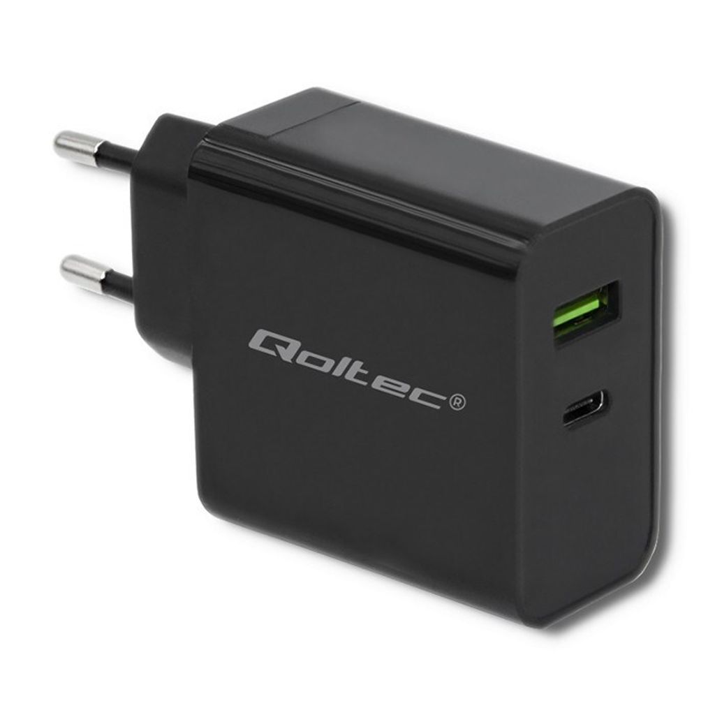 Qoltec 51717 Netzgerät/Wechselrichter Indoor 42 W Schwarz