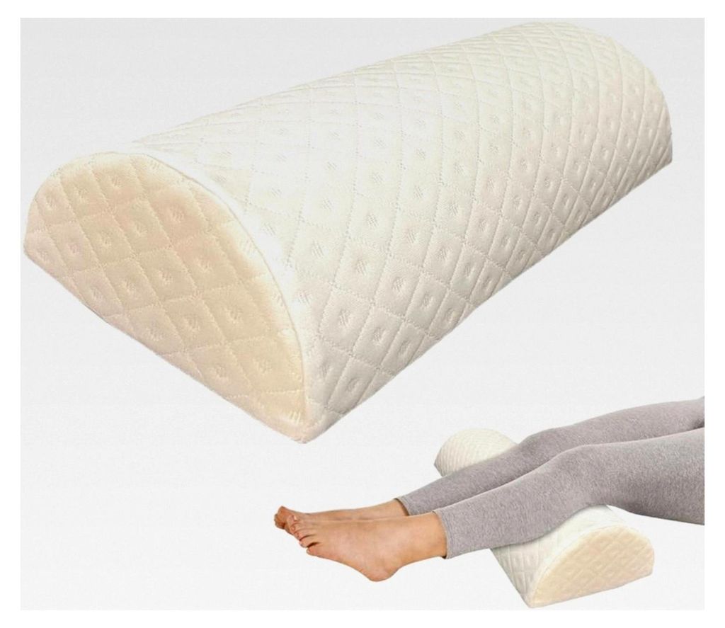 Halbrunde Nackenrolle, Ergonomisches Kissen aus Memory-Schaum mit Waschbarem Polyesterbezug, Unterstützt Nacken, Knie, Seitenschläfer, für Unter...