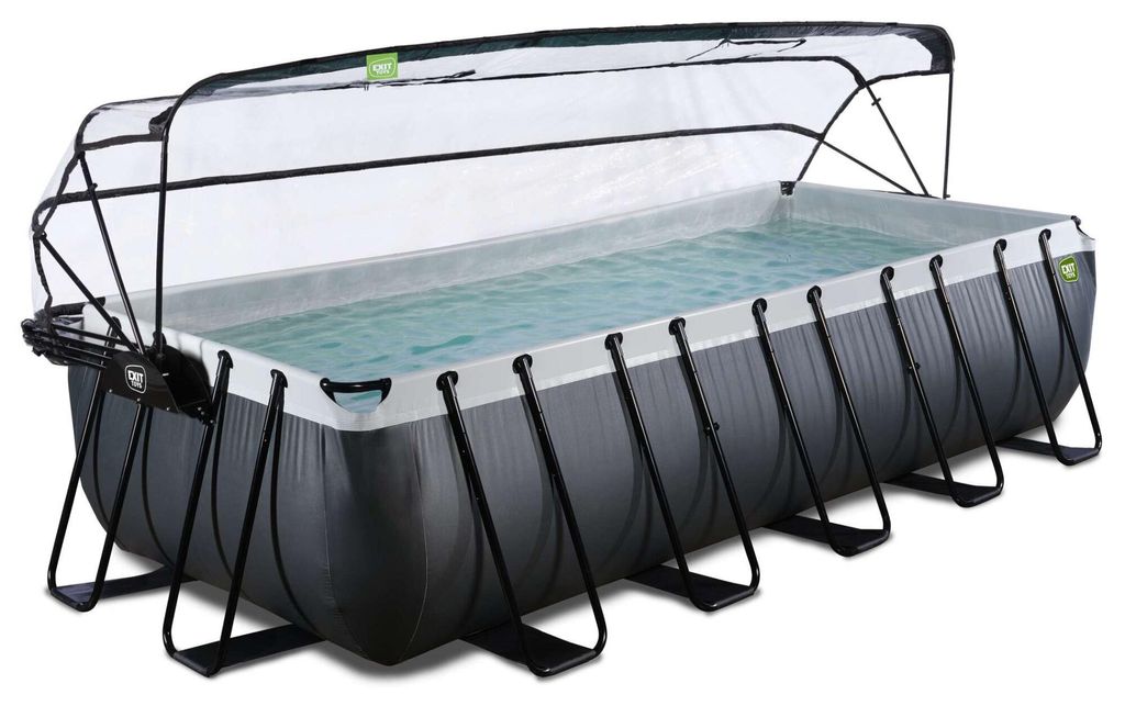 EXIT Black Leather Rahmenpool 540x250x122cm, Aufstellpool, Produktbild 