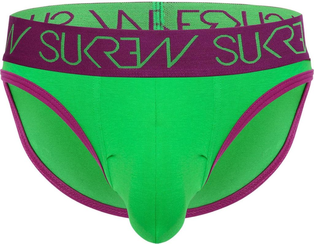 SUKREW - Herren Slip Unterwäsche - Classic Brief Verdant Green - 1x Größe L