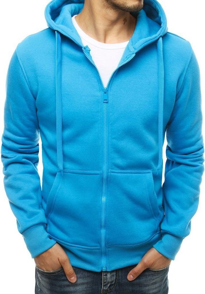 Dstreet Herren-Kapuzenpullover mit Kapuze Rosas Blau M