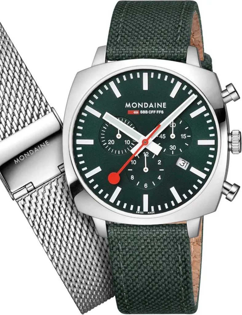 Montre de Ville Mondaine Grand Cushion 41mm Idéale pour le Bureau et Soirée