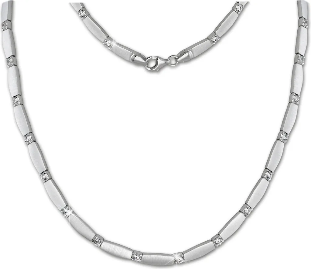 Collier en argent 925 SilberDream SDK447W avec pendentif en zircon