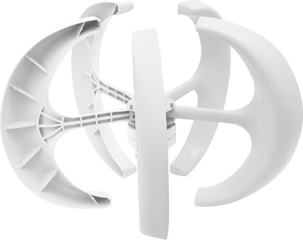 Windgenerator - Windturbine - 600W 24V - 5 Flügel - IP67 - Elektromagnetische Bremse - CE - Weiß