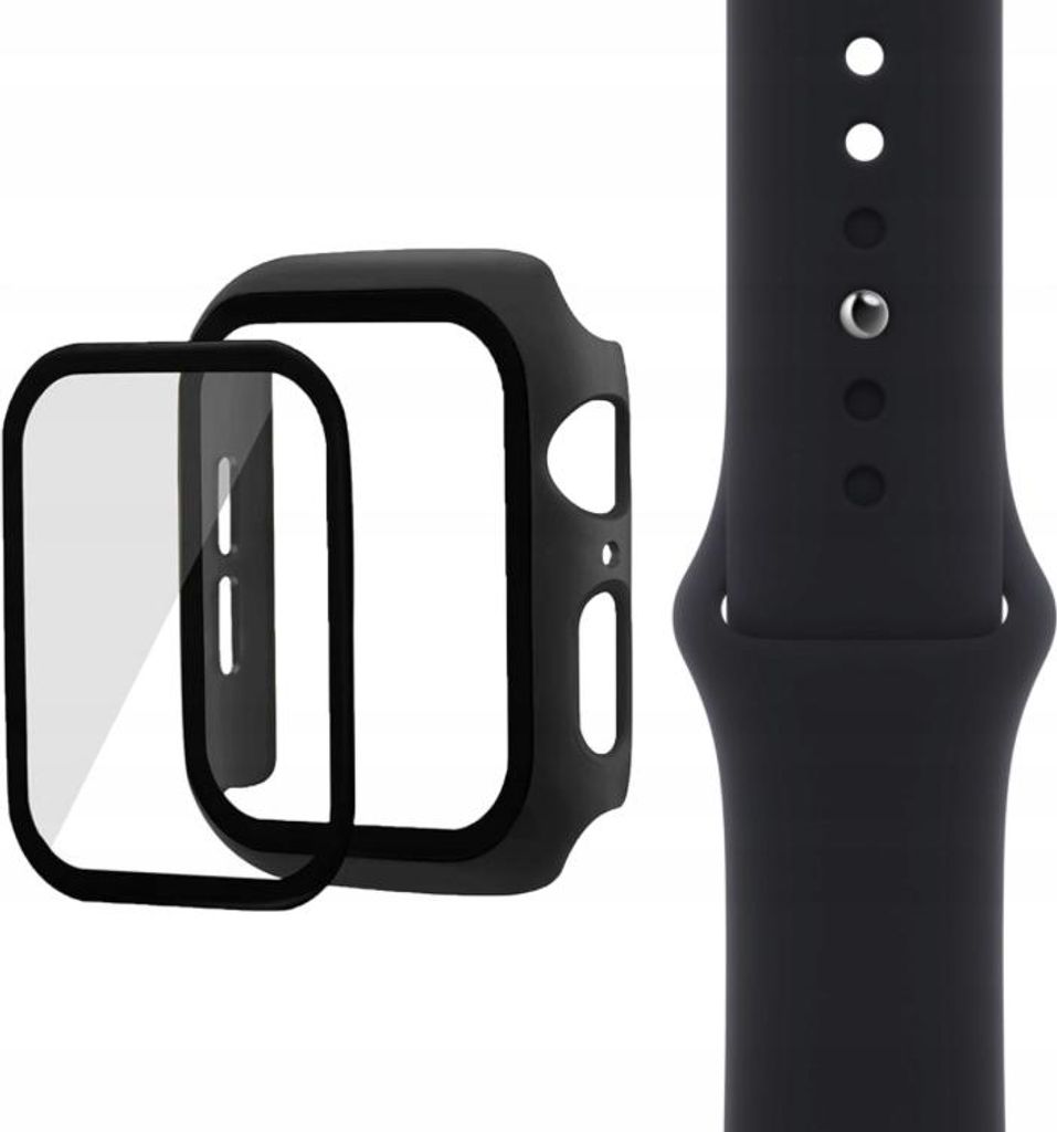 3-in-1-Armband aus Gummi, Glas und Gehäuse für Apple Watch Produktbild 