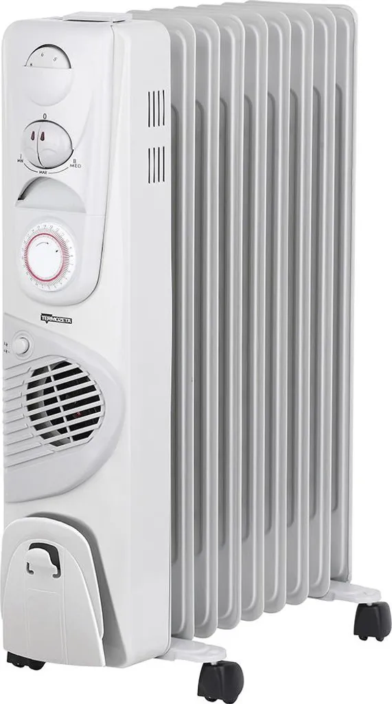 Radiateur 2000W Termozeta TZR23 à 9 éléments avec minuterie 24 heures