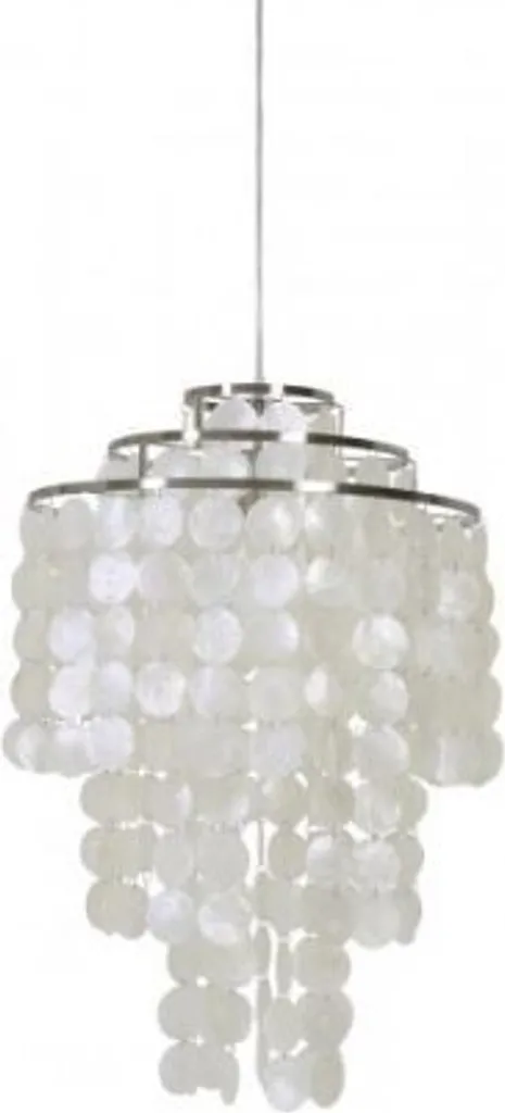 Grand Lustre Argenté pour Salon - Suspension Élégante 45 x 70 cm Chic