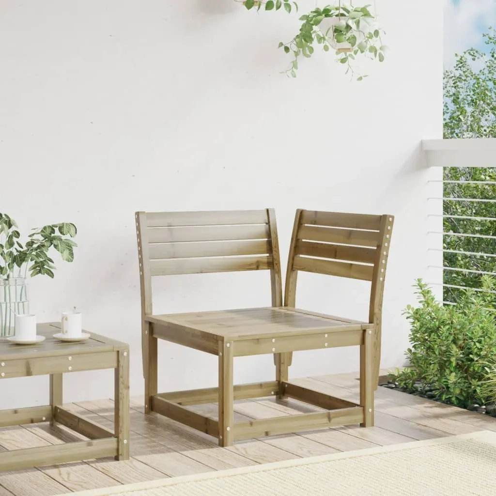 Divano da Giardino Angolare vidaXL Pino Impregnato 73x73x78 - 3