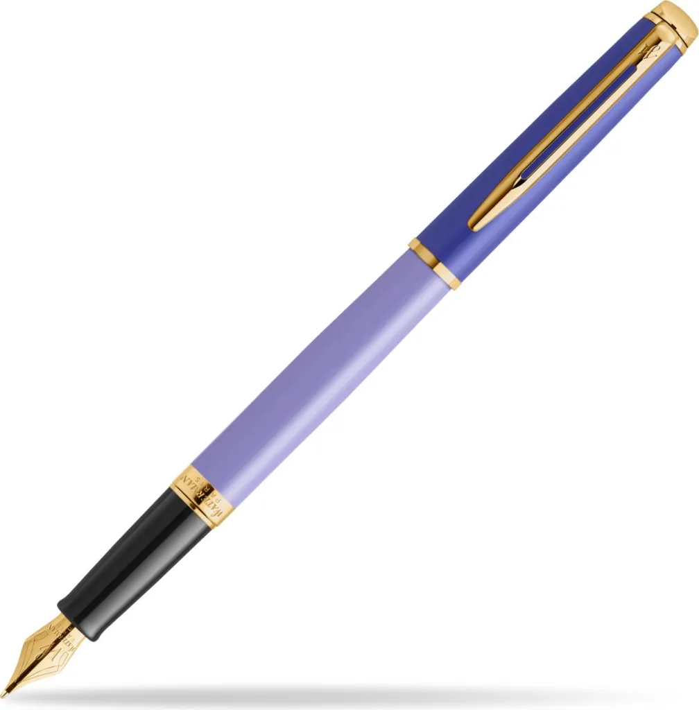 Waterman Hémisphère Stylo Plume Blocking Purple Bleu Pointe Fine F