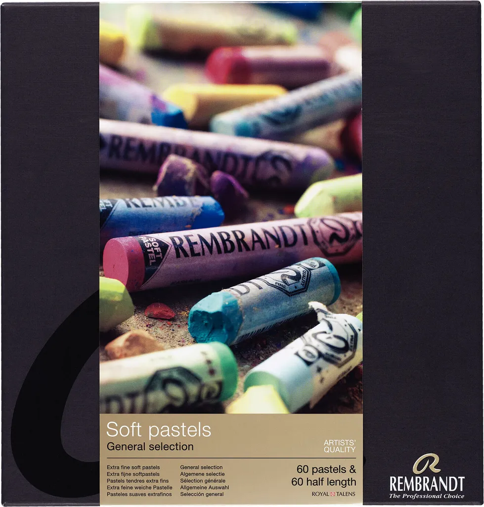 Pastels Tendres Rembrandt Coffret Master 60 Entiers et 60 Demi-Pastels