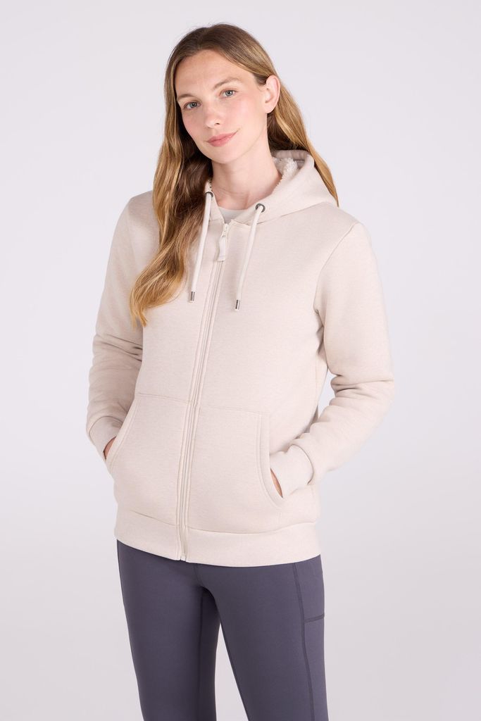 Mountain Warehouse - "Dalton" Hoodie mit durchgehendem Reißverschluss Sherpa-Futter für Damen MW2069 (42 DE) (Hellbeige)