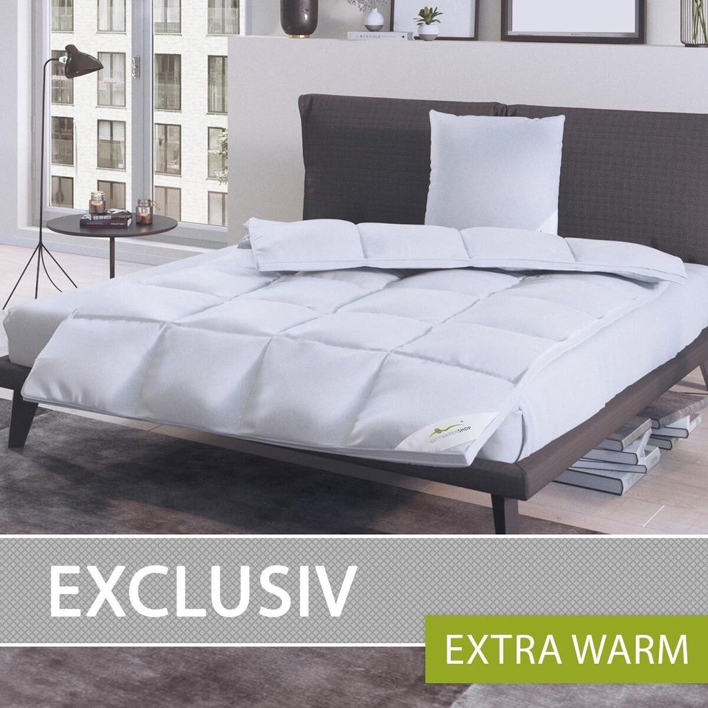 Bettwaren-Shop Daunendecke Exclusiv extra warm, Füllung: 100% Daunen 135/140x200 cm