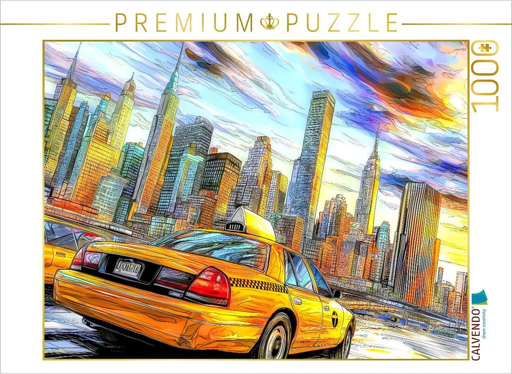 CALVENDO Puzzle New York | 1000 Teile Lege-Größe 64x48cm Foto-Puzzle für glückliche Stunden