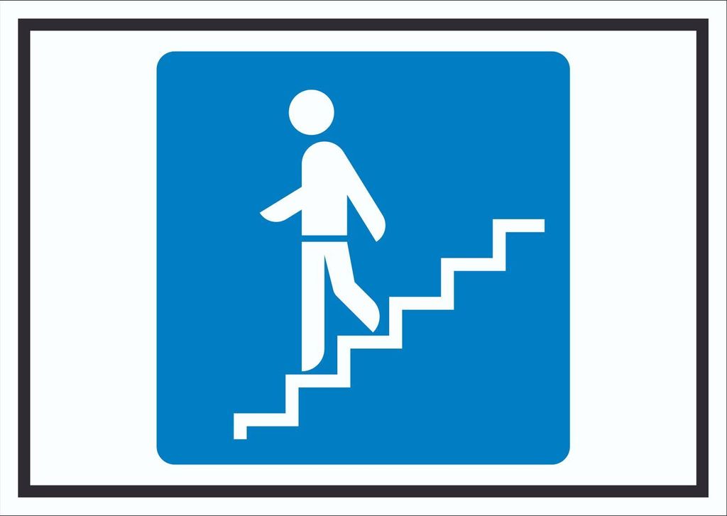 Fußgängerunterführung Symbol Schild A6 (105x148mm)