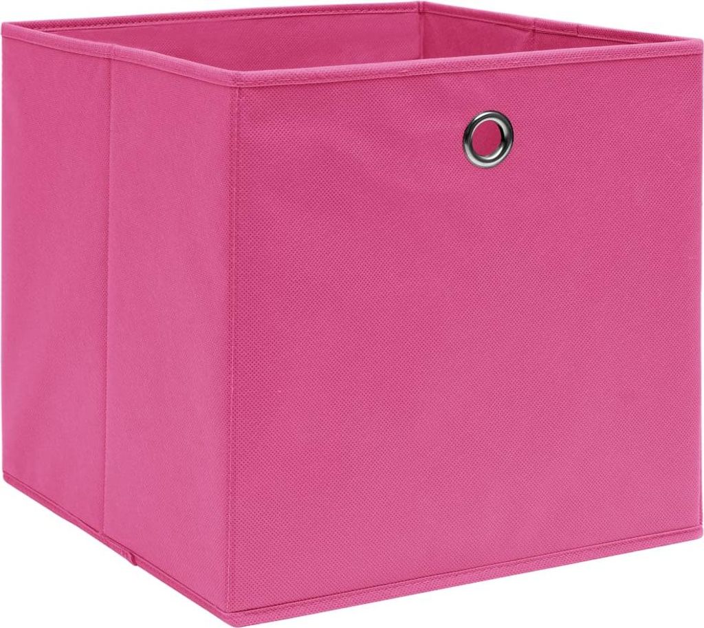 vidaXL Úložné boxy 4 ks. Růžové 32x32x32 cm Látkové Obrázek produktu 