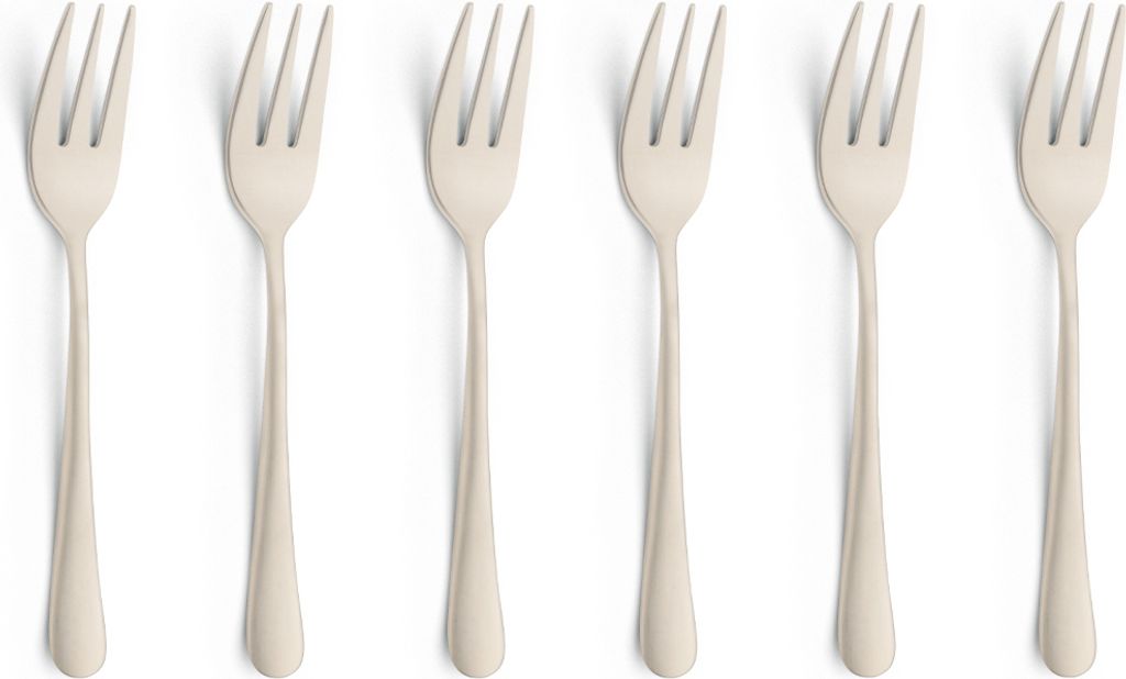 Amefa 6-tlg. Kuchengabel Set AUSTIN 6-teilig champagner Produktbild 