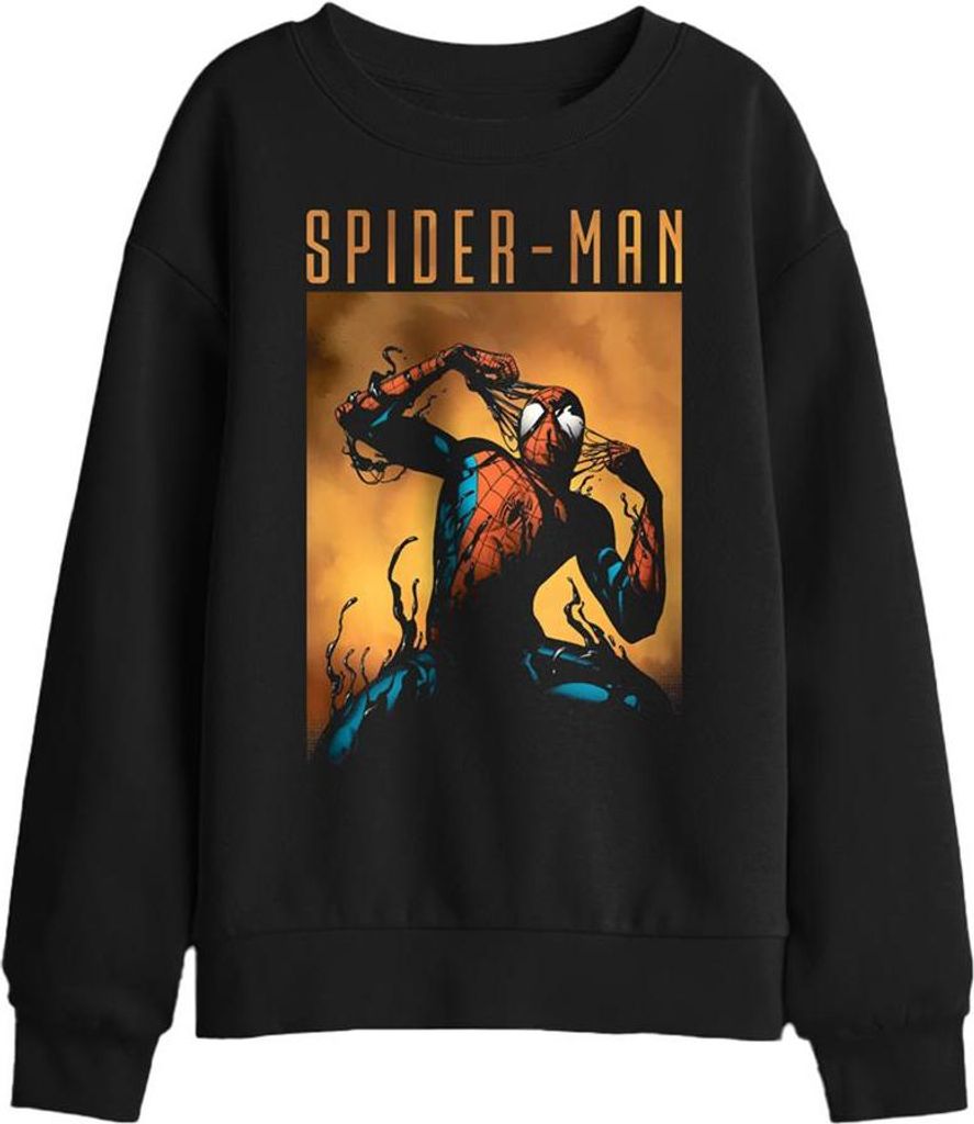 Spider-Man - "Creeping Venom" Sweatshirt für Kinder TV29943 (116) (Schwarz)