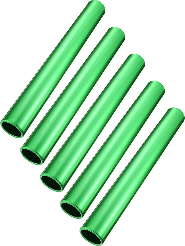 5 Stück Aluminium-Staffelstäbe für Leichtathletik, Feldrennstäbe, Lauf-Rennteam-Ausrüstung für Studenten, Sportler, Büro, Outdoor-Sportübungen