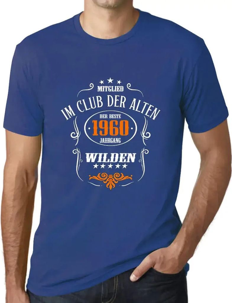 Herren Grafik T-Shirt Wilden Jahrgang Club Öko-Verantwortlich Vintage Jahrgang Kurzarm Lustige Druck Geburtstag Geschenk Mann