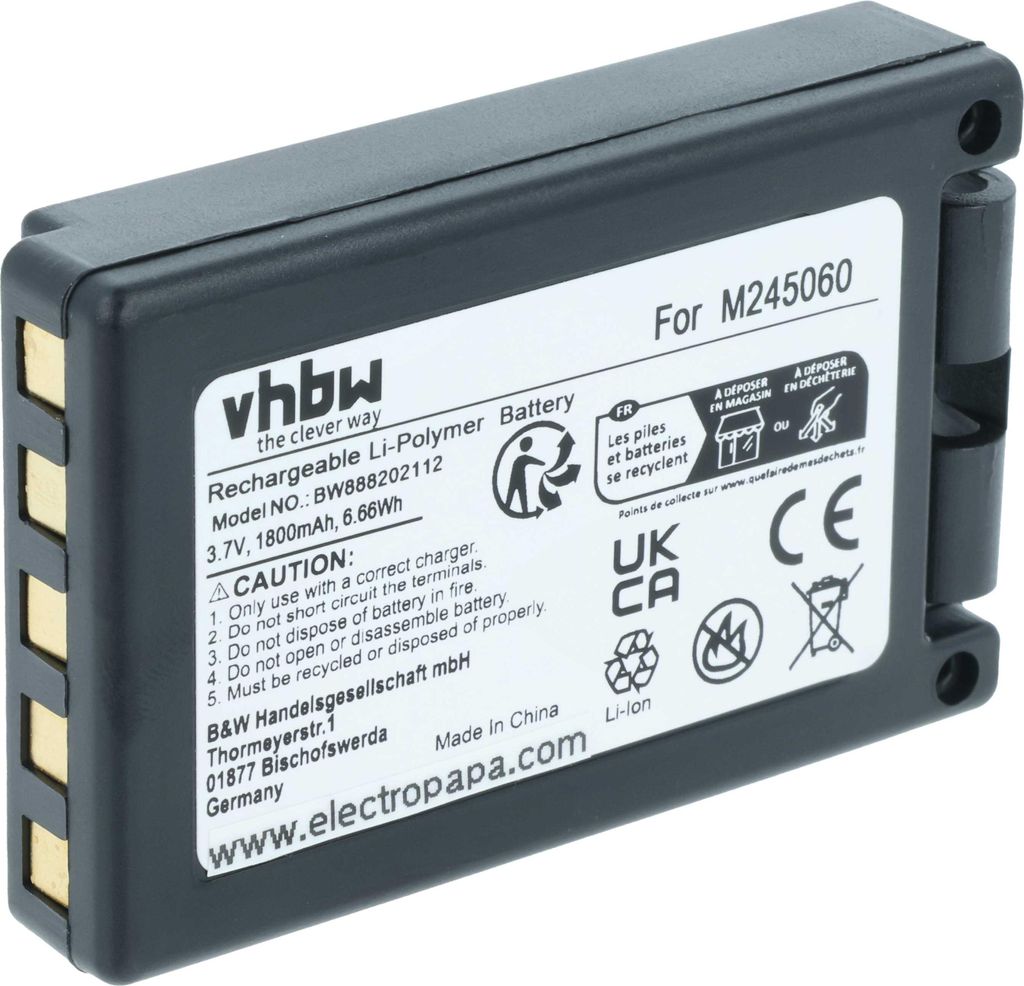vhbw Akku kompatibel mit Teleradio PN-T19, TG-T11 Produktbild 