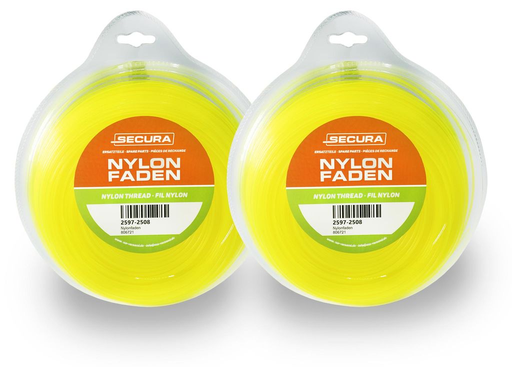SECURA 2x Rund-Profil Mähfaden 1,6 mm 215 m Trimmerfaden Produktbild 