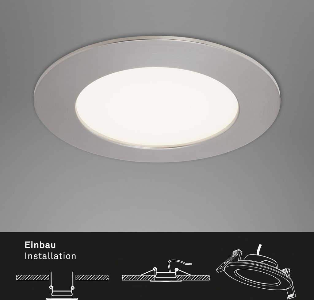 LED vestavné svítidlo BRILONER LEUCHTEN FLAT IN, 8 W, 800 Obrázek produktu 2