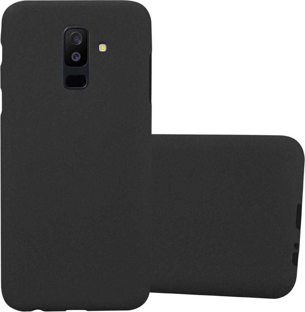Cadorabo Schutzhülle für Samsung Galaxy A6 PLUS 2018 Hülle in Schwarz Handyhülle TPU Etui Cover Case
