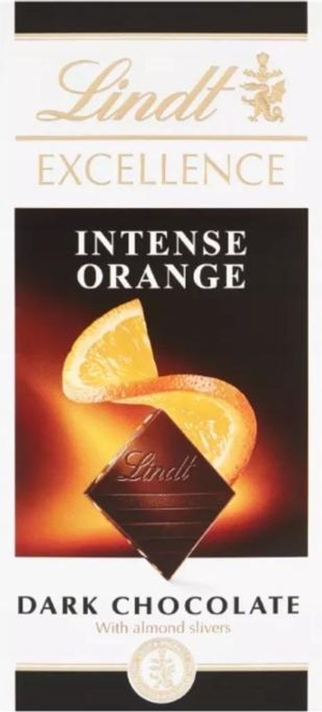Lindt 460194, Czekolada czarna, 100 g, Pomarańczowy, 2189 Zdjęcie produktu 