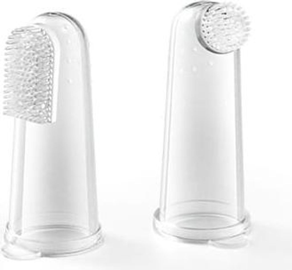 2er-Set Fingerzahnbürsten für Babys, Babyono