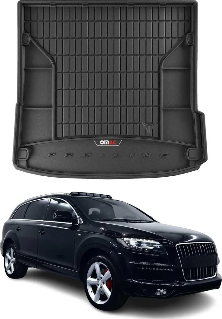 OMAC rivestimento del bagagliaio in gomma per Audi Q7 4LB 2006-2015 rivestimento del bagagliaio in TPE nero