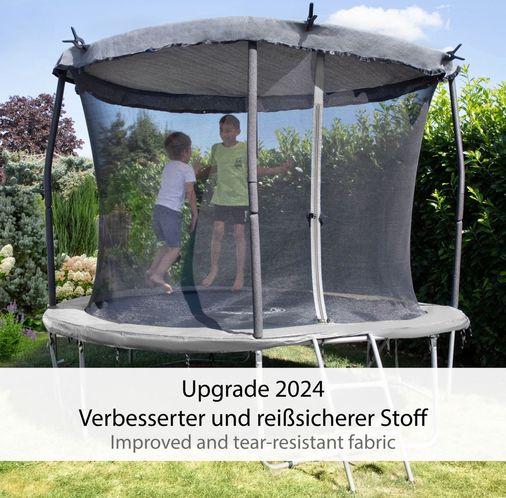 ONVAYA® Trampolin Sonnensegel in Anthrazit | Neues Modell | Produktbild 3