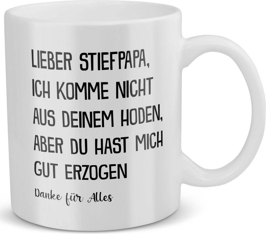 22Feels Stiefpapa Geschenk Vatertag Bonuspapa Stiefvater Tasse Herrentag Geburtstag Weihnachten Kaffeetasse Patchwork Familie Stiefeltern Geschenkidee