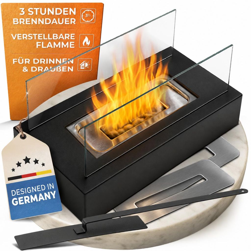 flammtal [Das Original] - Tischkamin EMBER [3h Brenndauer] Produktbild  KI-generiertes Bild