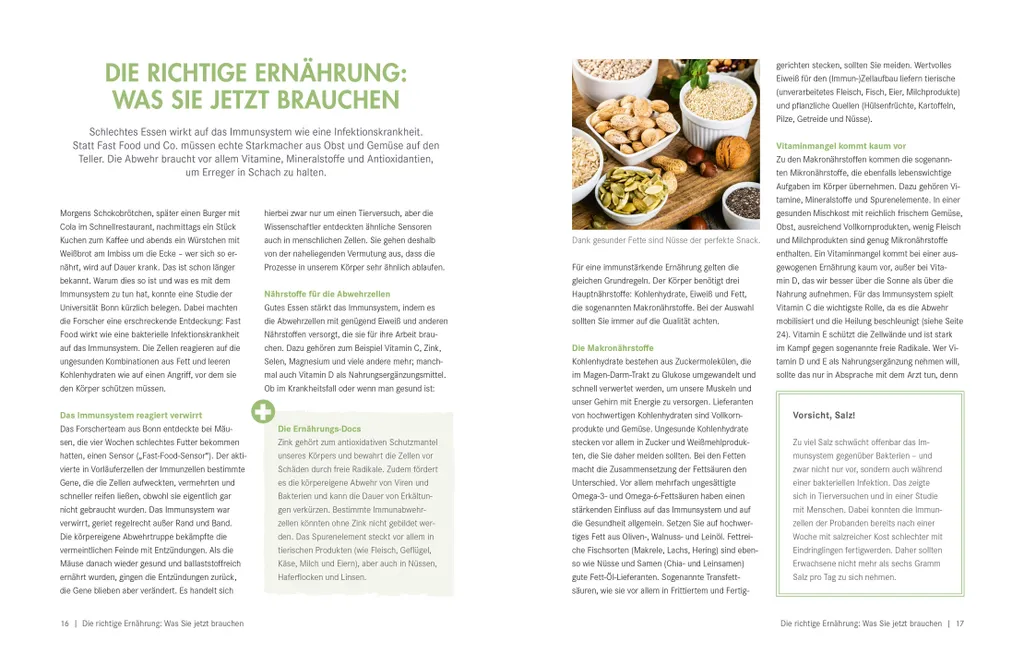 Livre pour booster ses défenses Die Ernährungs-Docs
