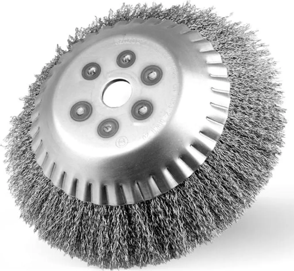 Spazzola Circolare Brushpol 200mm Acciaio Ottonato | Uso Industriale