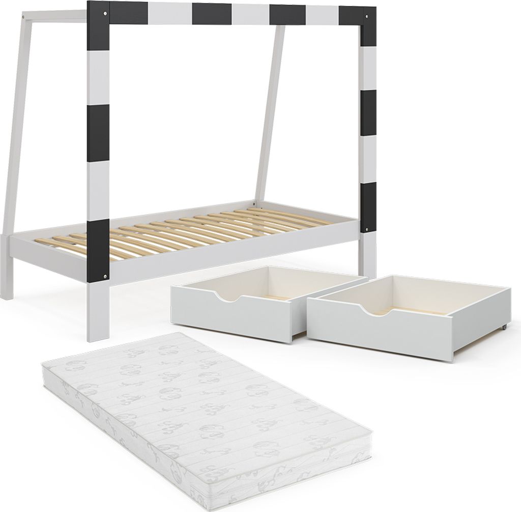 Łóżko dziecięce Vitalispa Football goal Biały 178 x 142.5 Zdjęcie produktu 