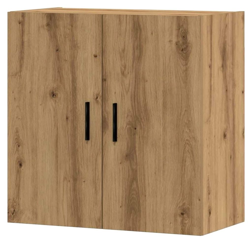 Wandschrank Artisan-Eiche 60x31x60 cm Holzwerkstoff, Hängeschrank, wandmontierter Vitrinenschrank, Aufbewahrungsschrank