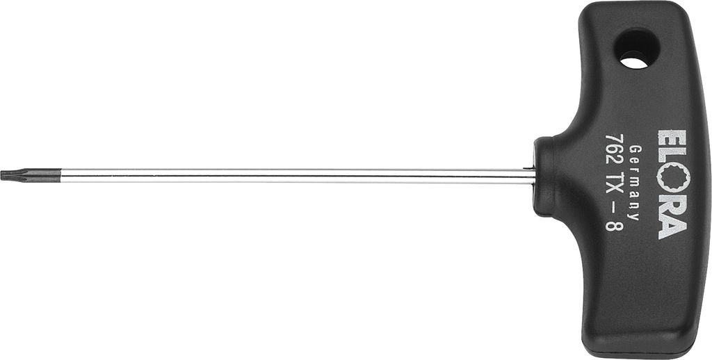 Elora TORX -Winkelschraubendreher mit Quergriff, ELORA-762TX-6 mm