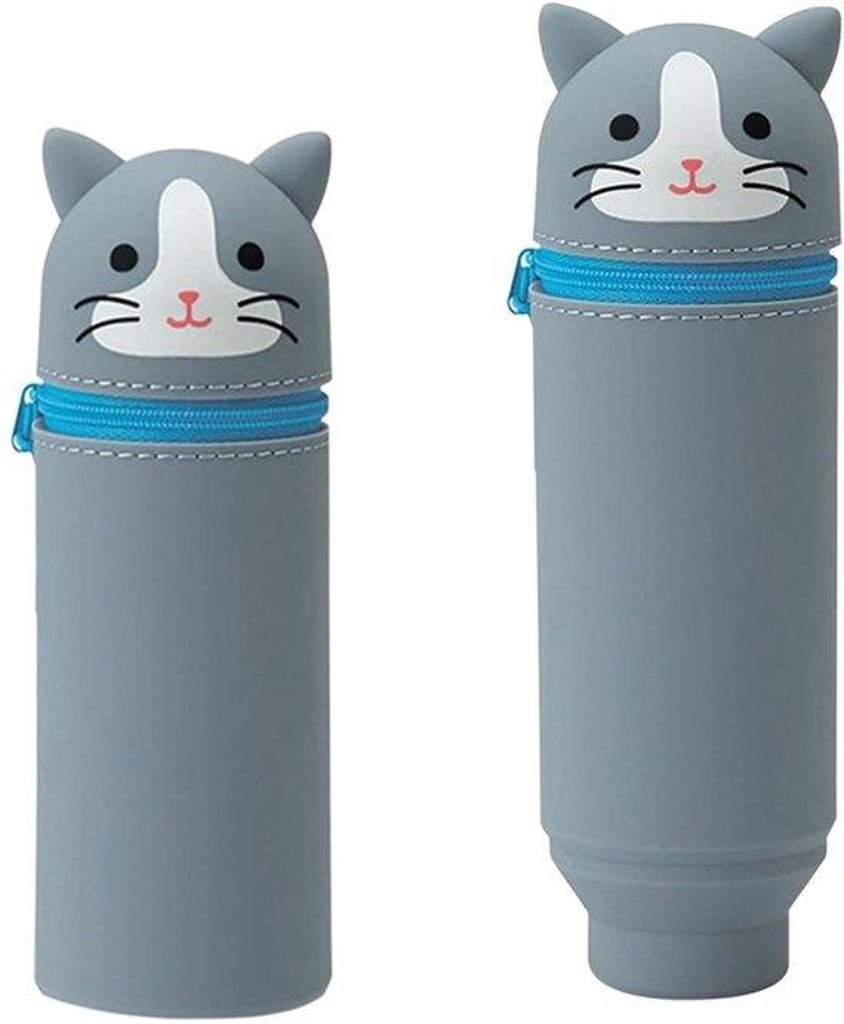 Silikon-Kawaii-Etui, 2-in-1, blauw, weich