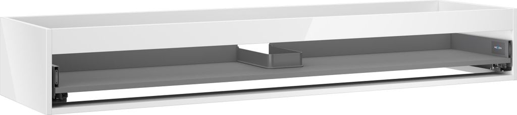 Mexen Box-A Korpus des Waschtischunterschranks 160 cm, 1 Schublade, weiß glänzend - 91AX0-1600-235-1-00