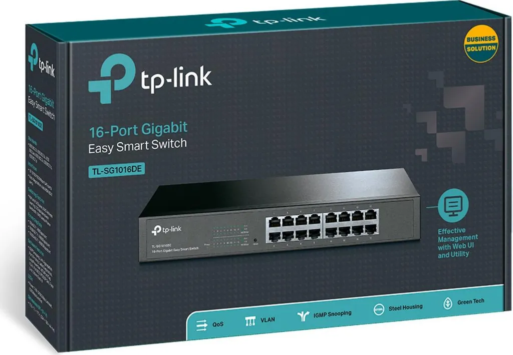 Switch Smart 16 Ports Gigabit TP-Link L2 avec Gestion de Trafic Avancée