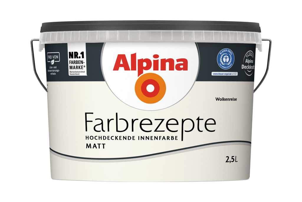 Alpina Farbrezepte Wandfarbe matt 2,5 L Farbwahl, Alpina Produktbild 