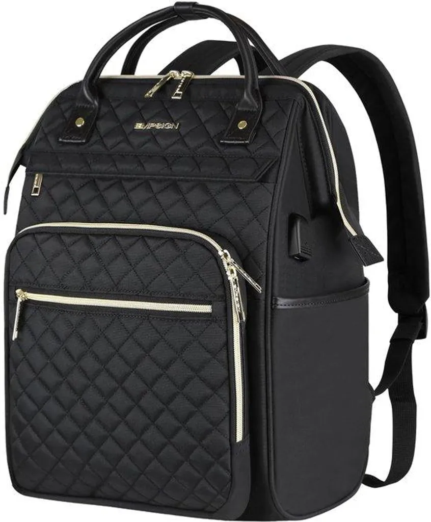 Sac à dos ordinateur 17 pouces anti-mal de dos, sac scolaire noir